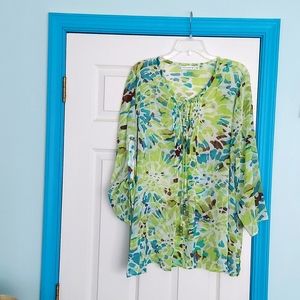 Susan Graver Chiffon Top